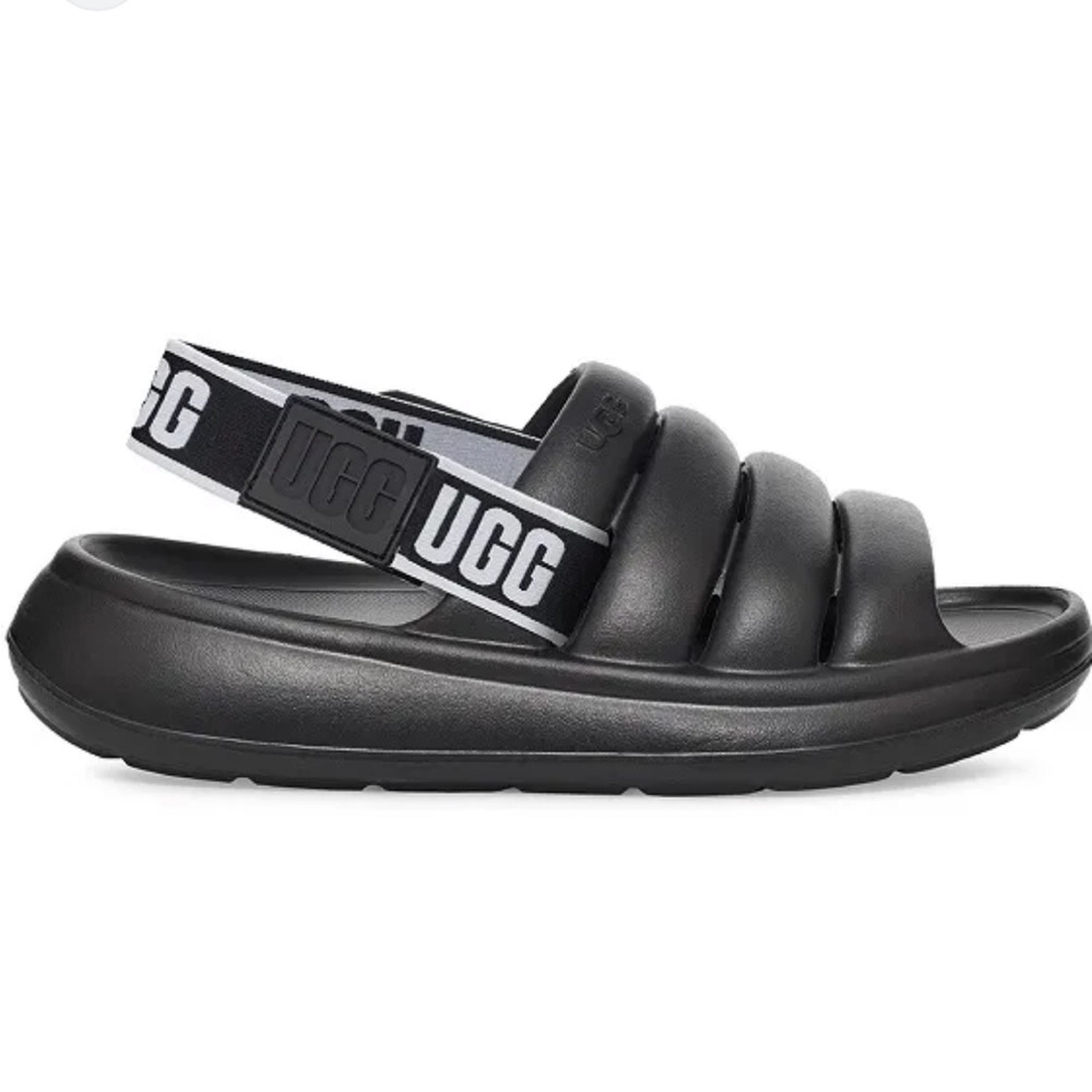 UGG BLACK SLIDES GREAT CONDITION